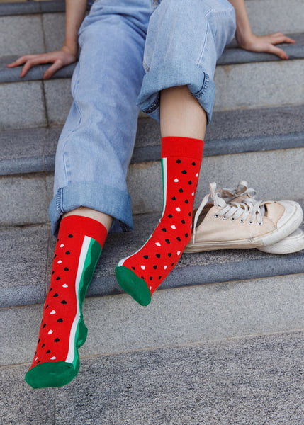 SLICED WATERMELON - tiffysocks